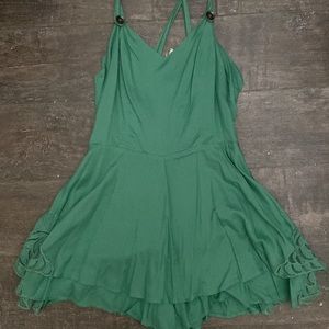 Free people Teal Romper size 4